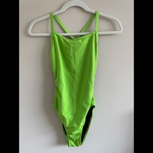 green arena one piece swimsuit